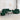 Set de canapele cu perne, 3 piese, verde închis, catifea