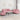 Set canapea cu perne, 3 piese, roz, catifea