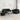Set de canapele cu perne, 3 piese, negru, catifea