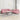 Set canapea cu perne, 2 piese, roz, catifea