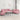 Set canapea cu perne, 3 piese, roz, catifea