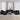 Set de canapele cu perne, 4 piese, negru, microfibră