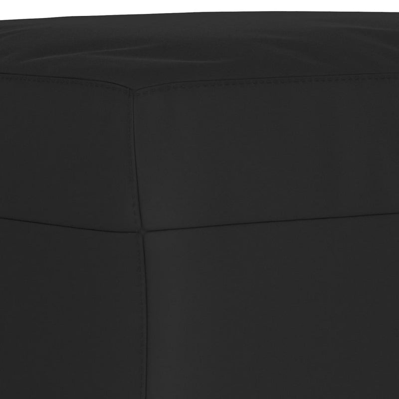 Set de canapele cu perne, 3 piese, negru, microfibră