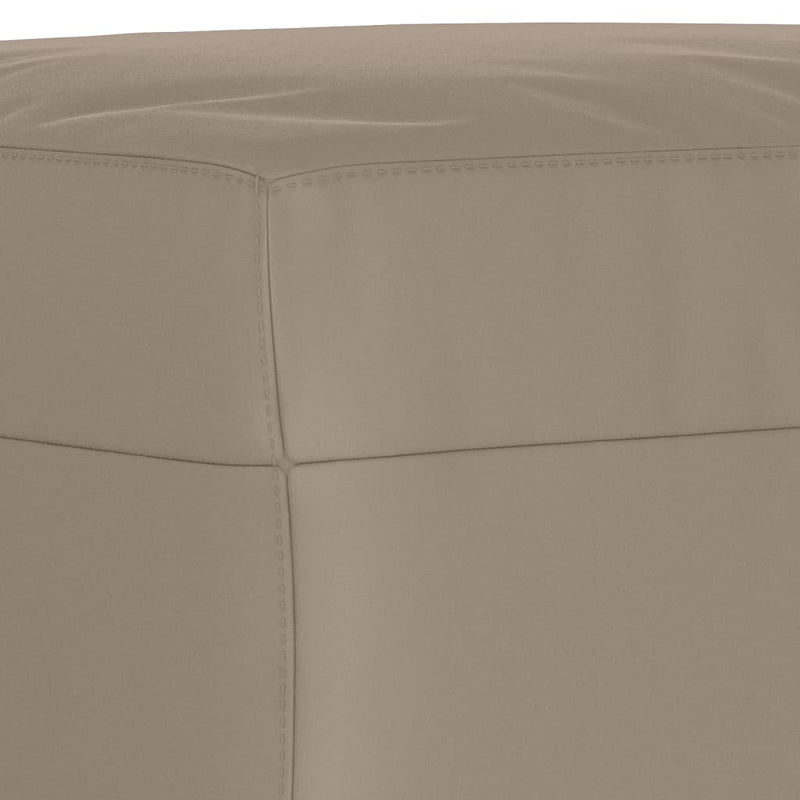 Set de canapele cu perne, 3 piese, gri taupe, microfibră