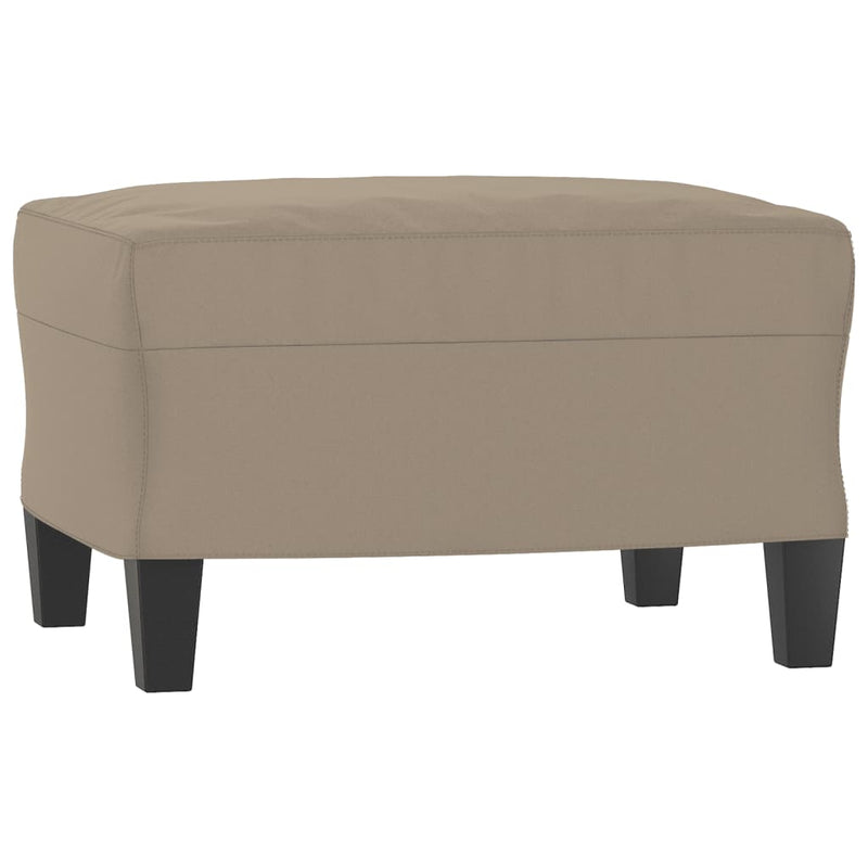 Set de canapele cu perne, 3 piese, gri taupe, microfibră