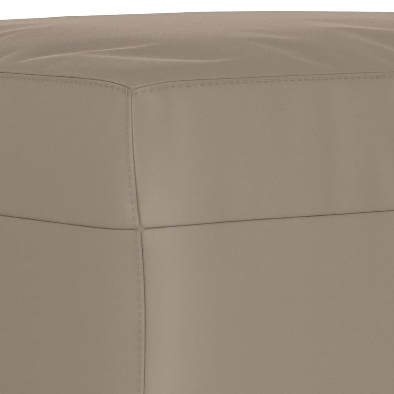 Set de canapele cu perne, 3 piese, gri taupe, microfibră