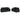 Set de canapele cu perne, 2 piese, negru, piele ecologică