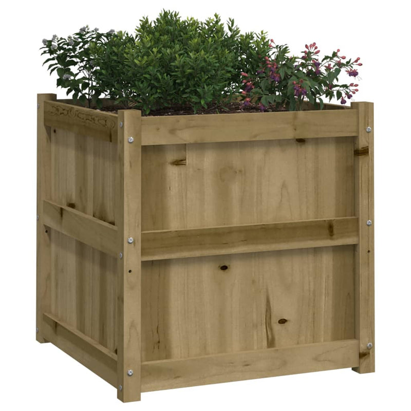 Jardiniere de gradina , 2 buc., lemn de pin impregnat