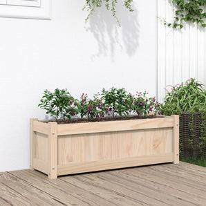 Jardinieră de grădină, 90x31x31 cm, lemn masiv de pin