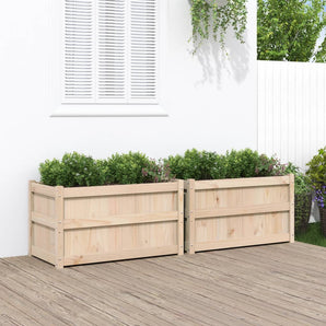 Jardiniere de grădină, 2 buc., lemn masiv de pin