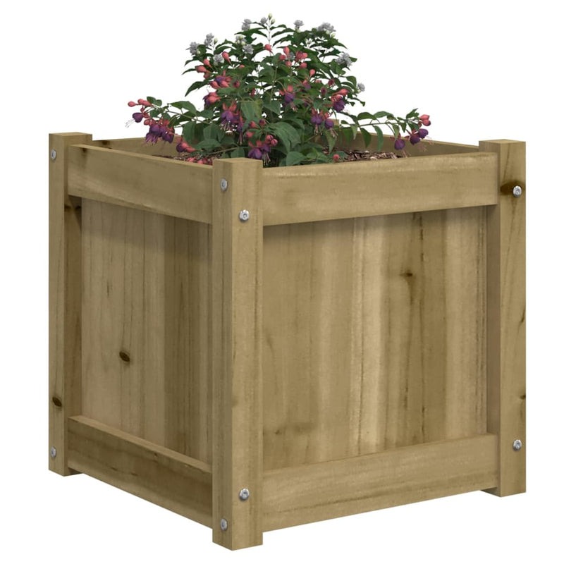 Jardiniere de gradina , 2 buc., lemn de pin impregnat