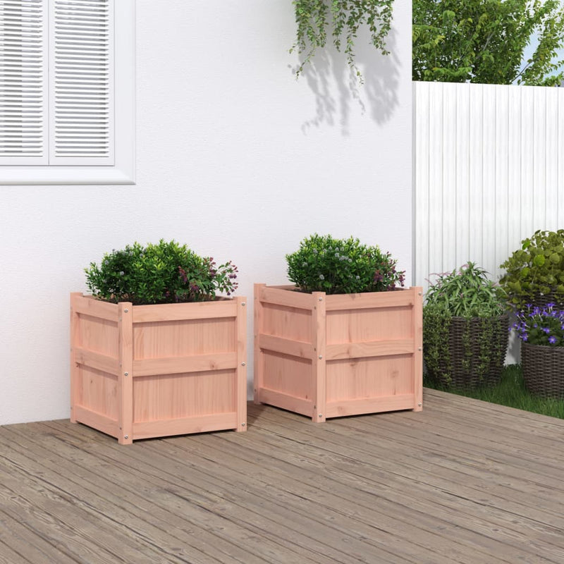 Jardiniere de grădină, 2 buc., lemn masiv douglas