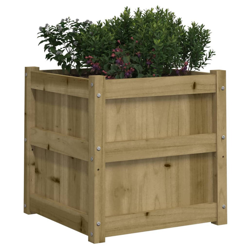 Jardiniere de gradina , 2 buc., lemn de pin impregnat