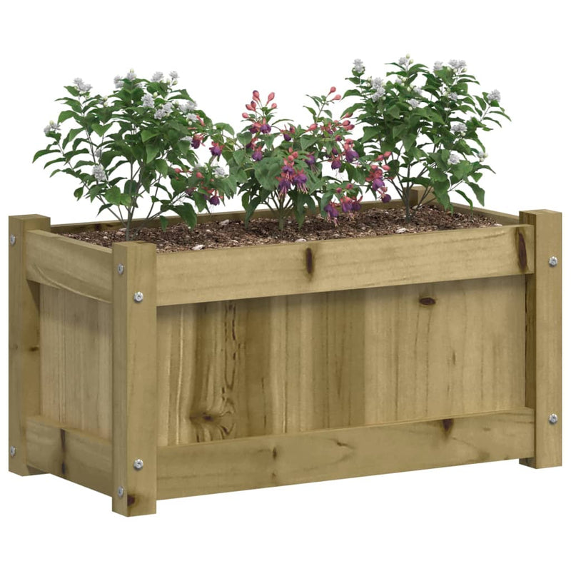Jardiniere de gradina , 2 buc., lemn de pin impregnat