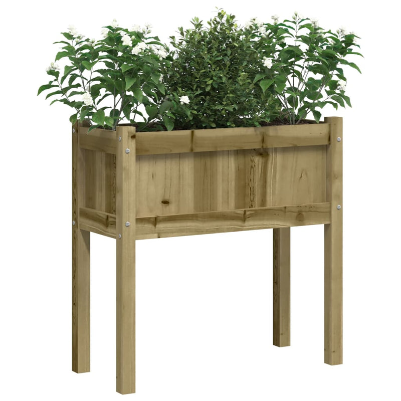 Jardiniere de gradina cu picioare 2 buc. lemn de pin impregnat