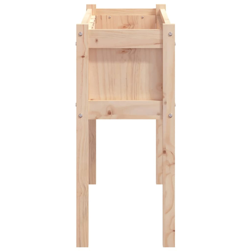 Jardiniere de grădină cu picioare, 2 buc., lemn masiv de pin