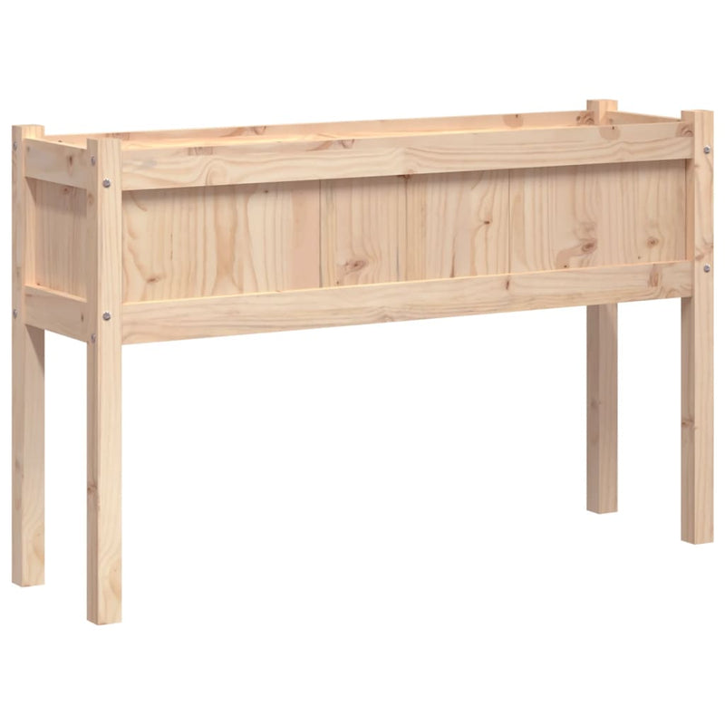 Jardiniere de grădină cu picioare, 2 buc., lemn masiv de pin