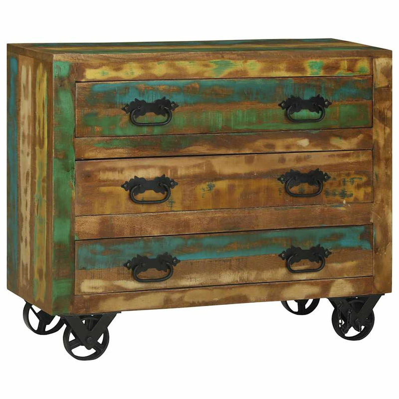 Bufet cu sertar Maro 80 x 30 x 65 cm Lemn recuperat masiv