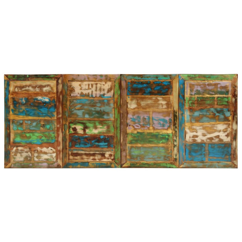 Masă de bucătărie, 220x90x77 cm, lemn masiv reciclat