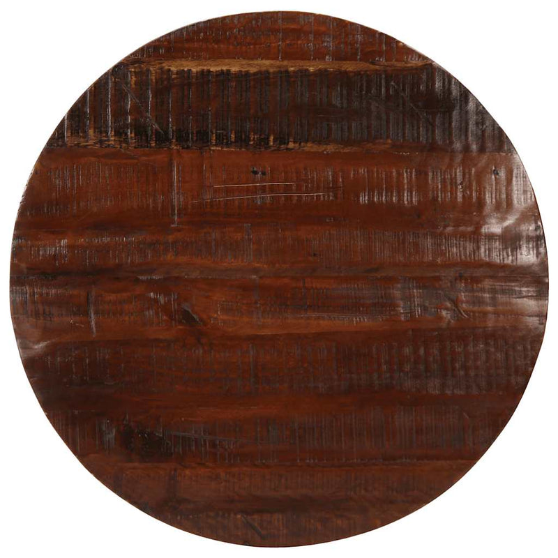 Blat de masă rotund, Ø 70x2,5 cm, lemn masiv reciclat