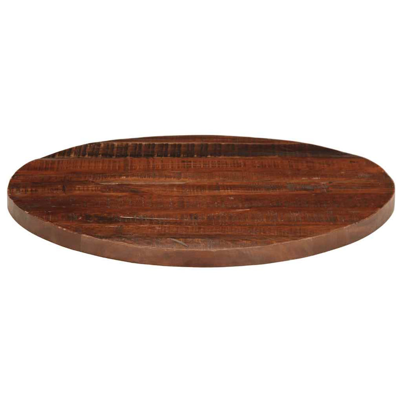 Blat de masă rotund, Ø 70x2,5 cm, lemn masiv reciclat