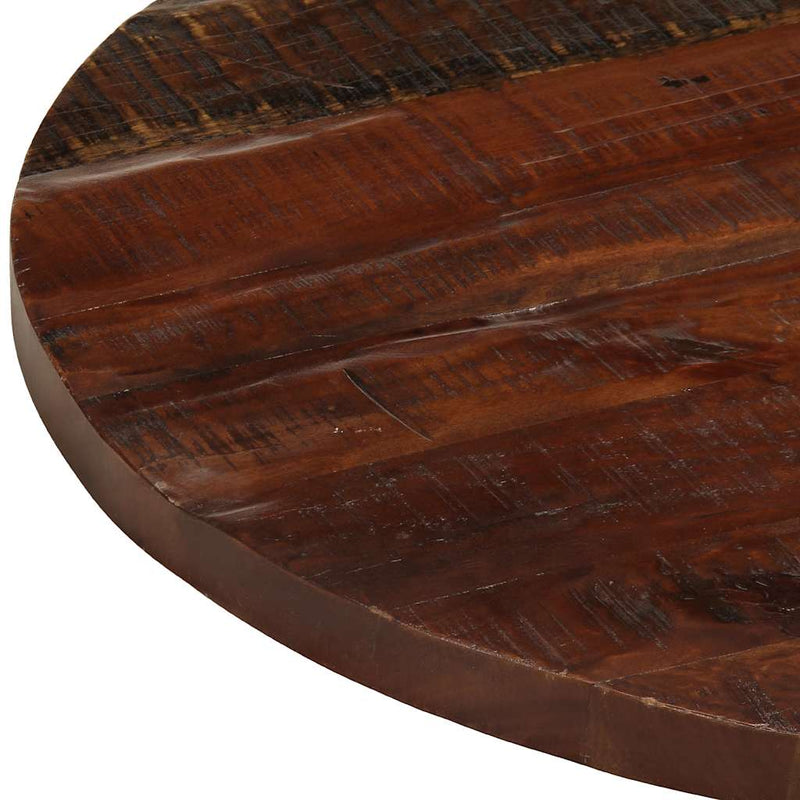 Blat de masă rotund, Ø 70x2,5 cm, lemn masiv reciclat