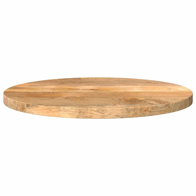 Blat de masă rotund, Ø 40x2,5 cm, lemn masiv de mango brut