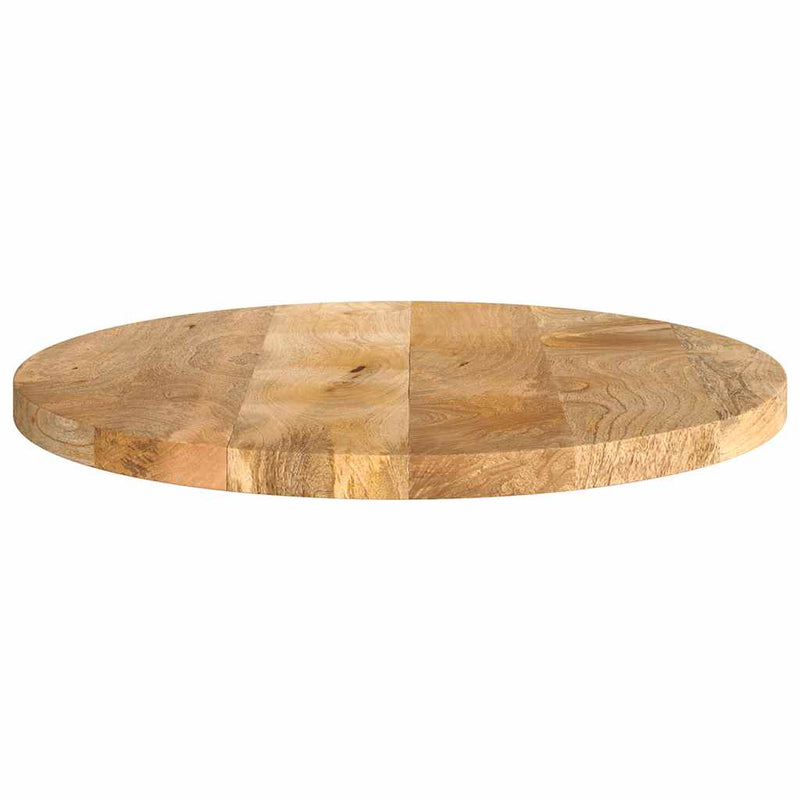 Blat de masă rotund, Ø 40x2,5 cm, lemn masiv de mango brut