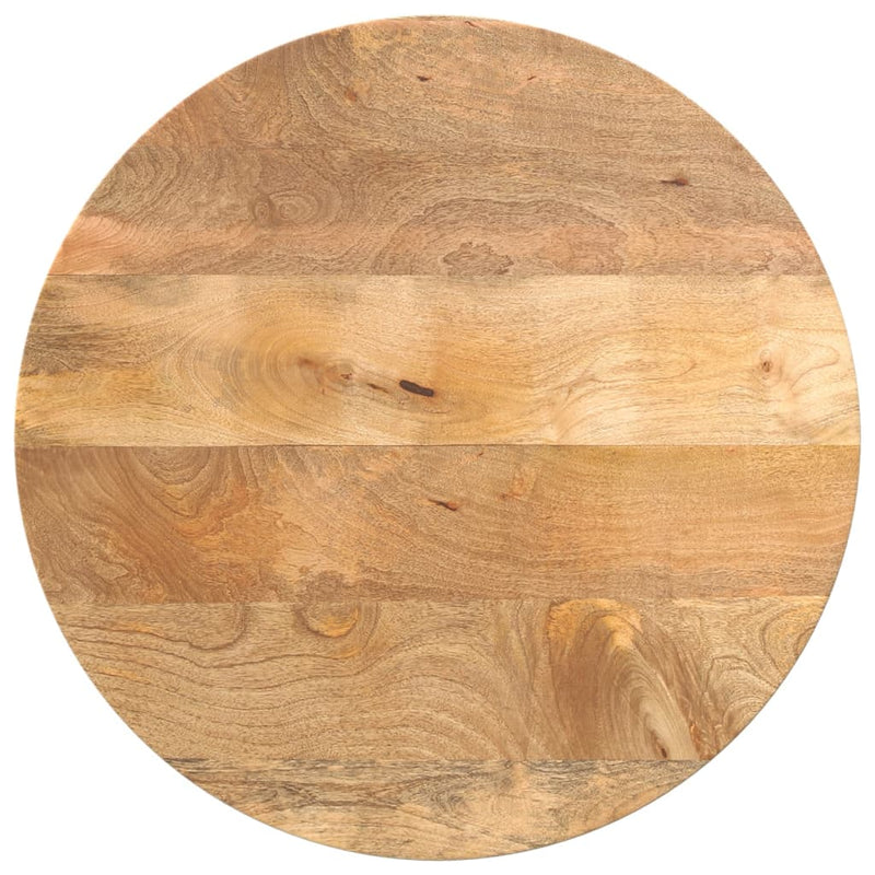 Blat de masă rotund, Ø 60x2,5 cm, lemn masiv de mango brut