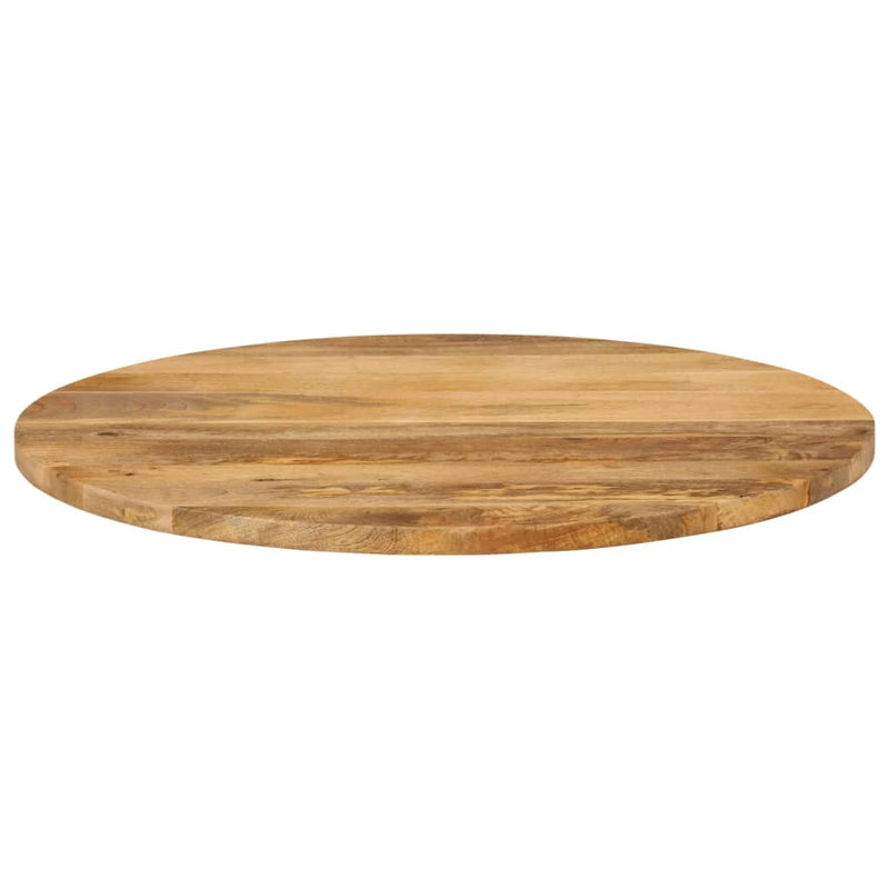Blat de masă rotund, Ø 70x3,8 cm, lemn masiv de mango brut