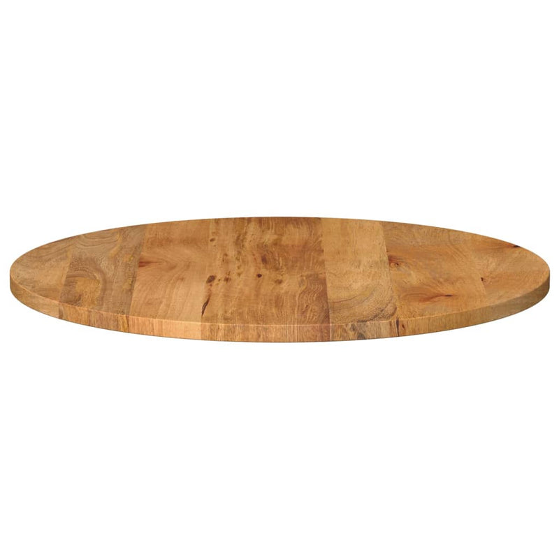 Blat de masă rotund, Ø 70x3,8 cm, lemn masiv de mango brut