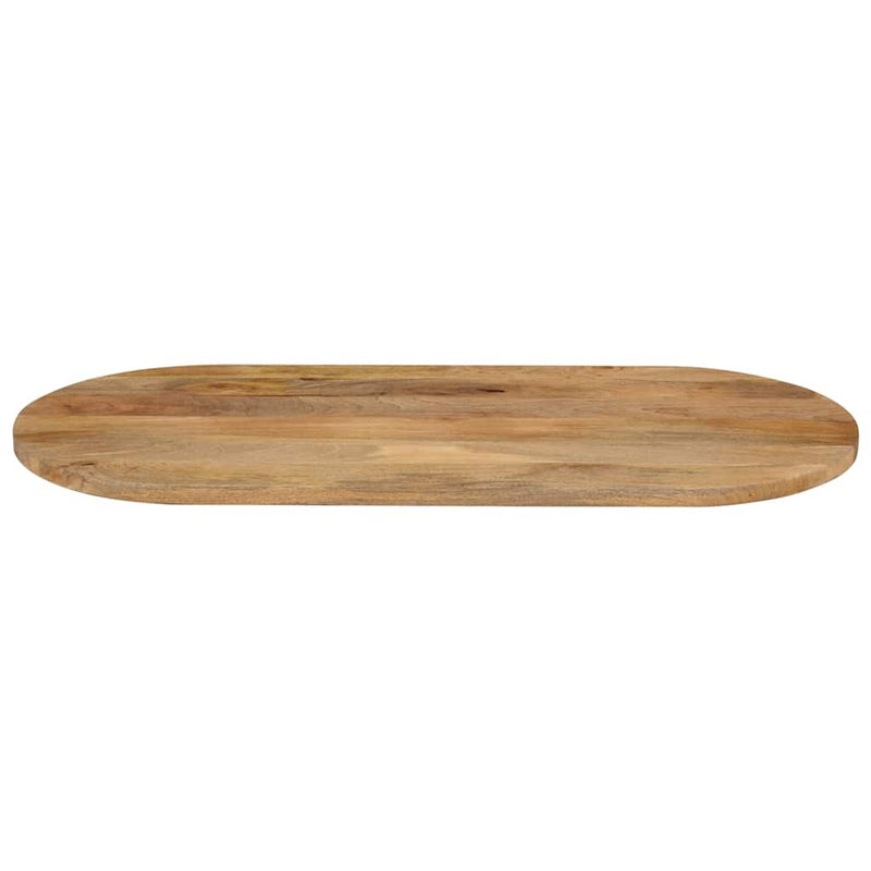 Blat de masă oval, 100x50x3,8 cm, lemn masiv de mango