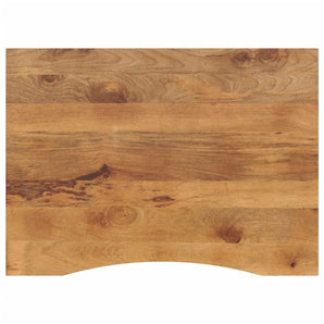 Blat birou cu decupaj curbat 100x80x2,5cm lemn masiv mango brut