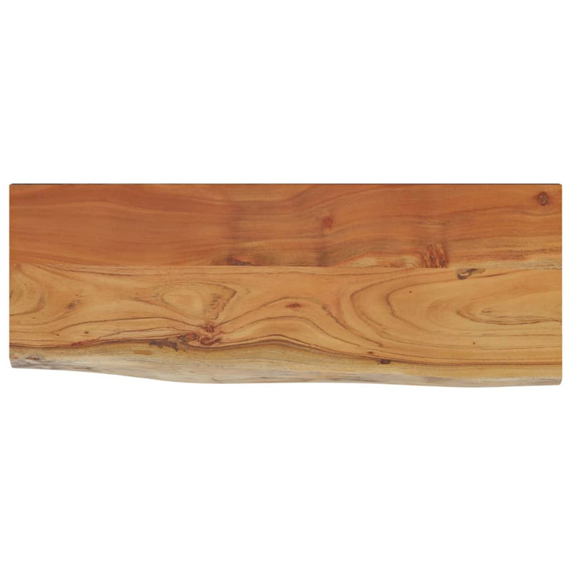 Raft perete 80x30x2,5 cm dreptunghiular lemn acacia margine vie