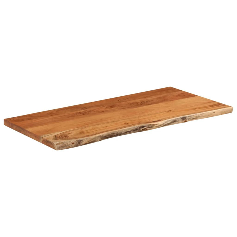 Blat de baie, 120x60x2,5 cm, dreptunghiular, lemn masiv acacia