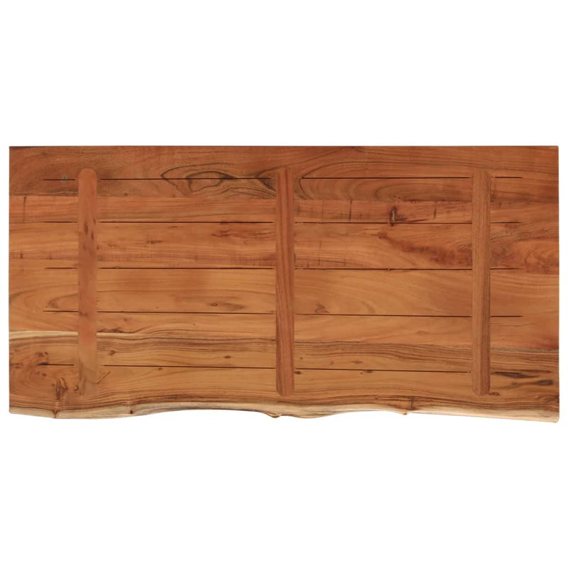 Blat de baie, 120x60x2,5 cm, dreptunghiular, lemn masiv acacia