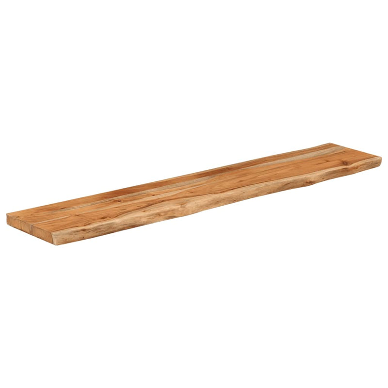 Raft perete 90x20x3,8 cm dreptunghiular lemn acacia margine vie