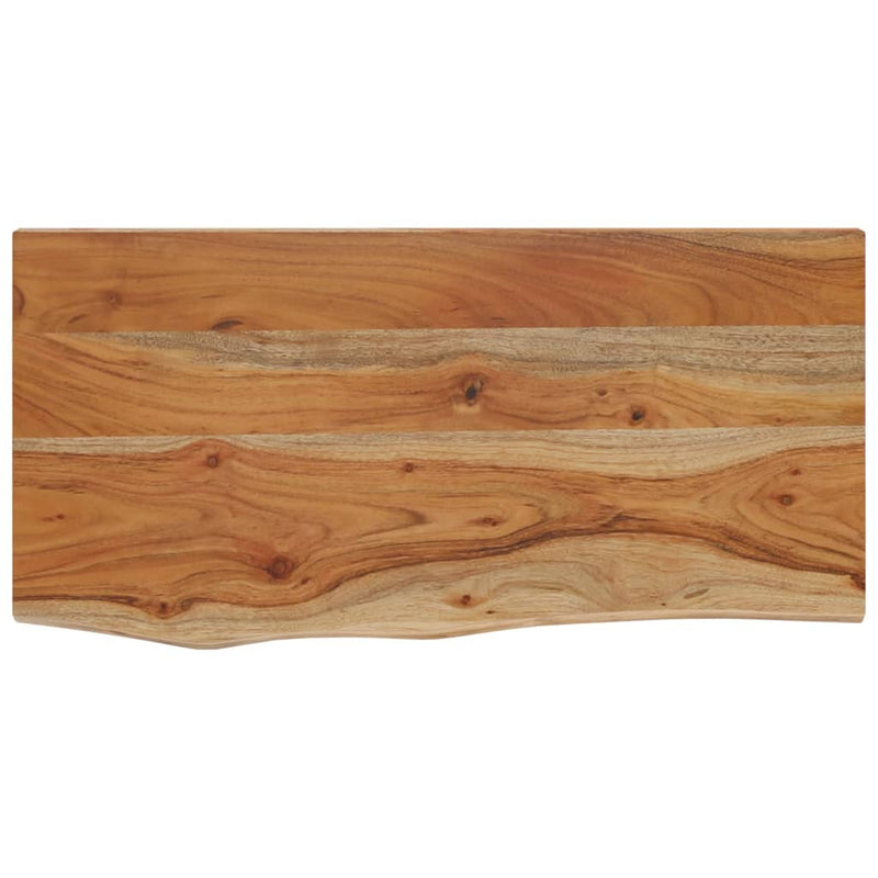 Raft perete 60x30x3,8 cm dreptunghiular lemn acacia margine vie