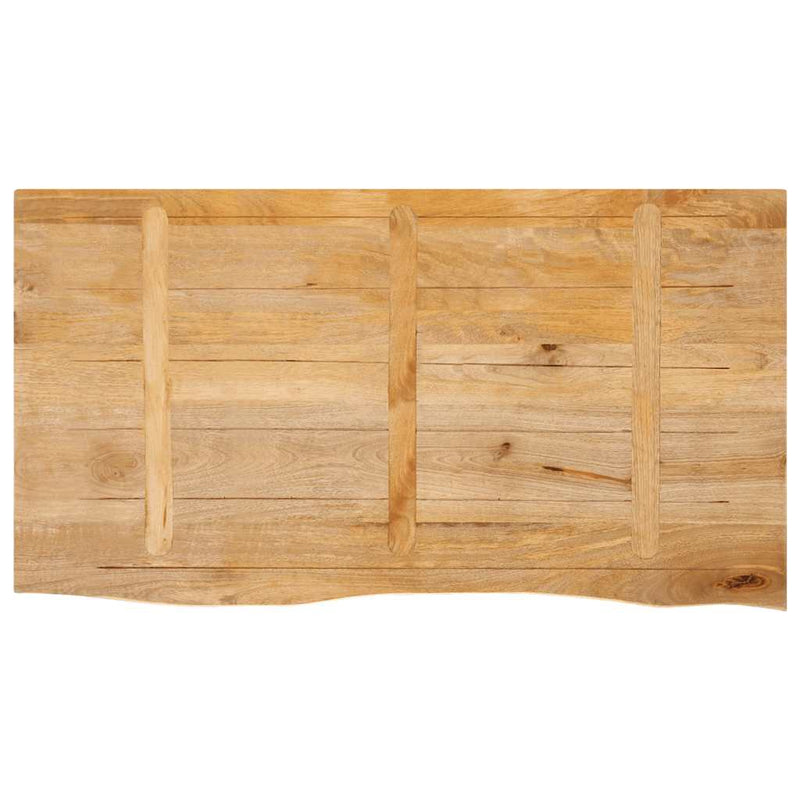 Blat de masă contur organic 120x60x2,5 cm, lemn masiv de pin