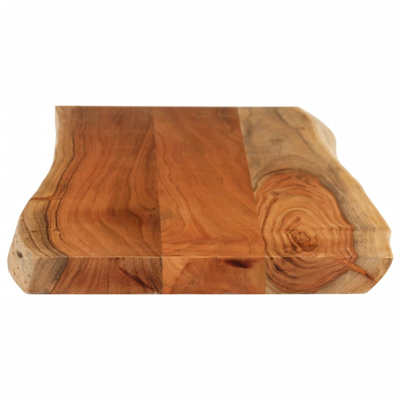 Blat masă 80x40x3,8 cm dreptunghiular lemn acacia margine vie