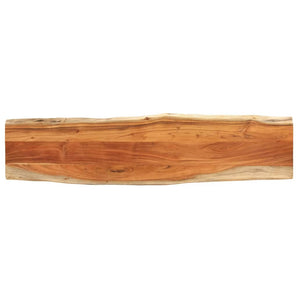 Blat masă 180x40x3,8 cm dreptunghiular lemn acacia margine vie