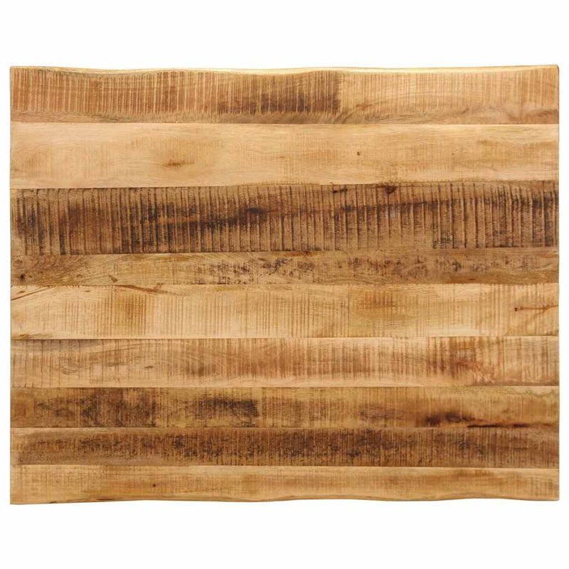 Blat de masă contur organic 100x80x3,8 cm lemn masiv mango brut