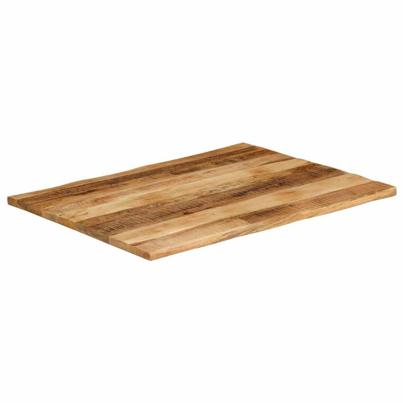Blat de masă contur organic 100x80x3,8 cm lemn masiv mango brut