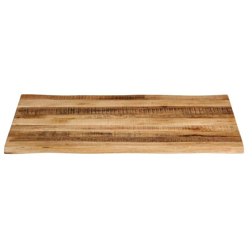 Blat de masă contur organic 100x80x3,8 cm lemn masiv mango brut