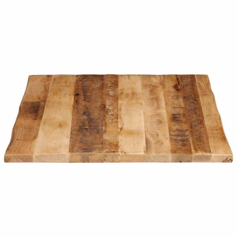 Blat de masă contur organic 100x80x3,8 cm lemn masiv mango brut