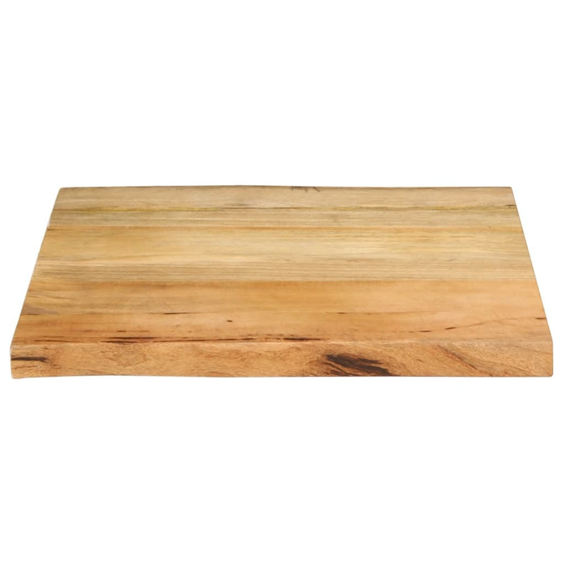 Blat Masa 80x80x2,5 cm Live Edge Lemn Masiv Mango