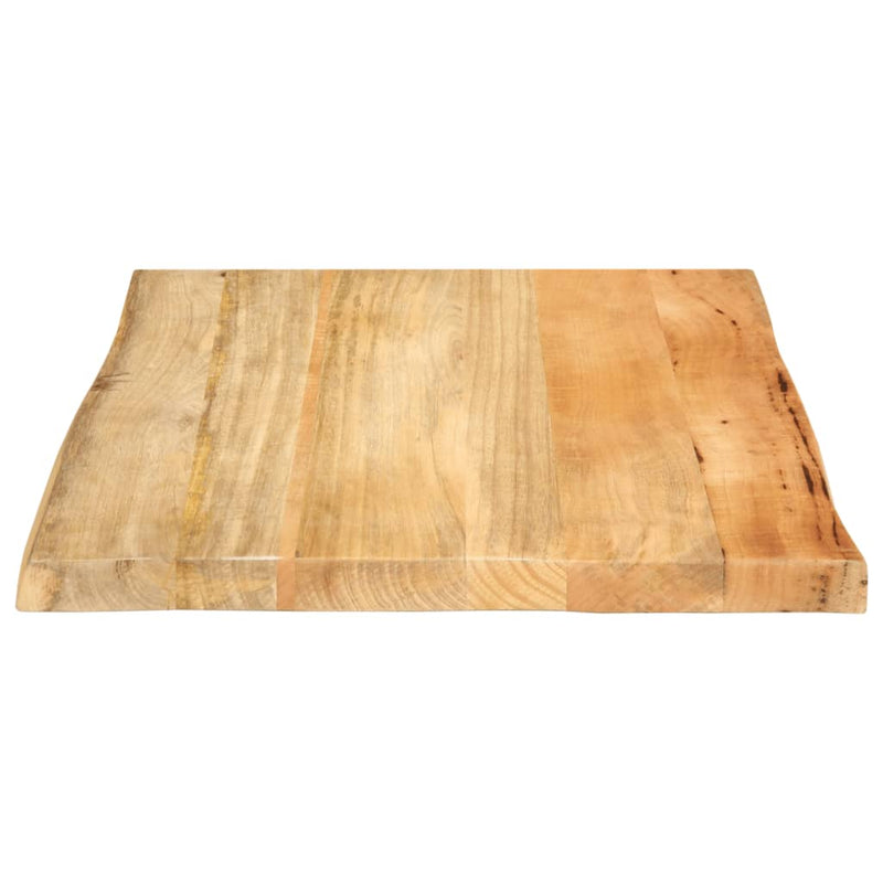 Blat Masa 80x80x2,5 cm Live Edge Lemn Masiv Mango