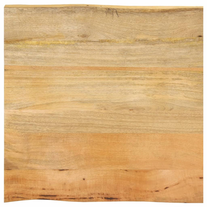 Blat masă cu margini, 80x80x3,8 cm, lemn masiv mango