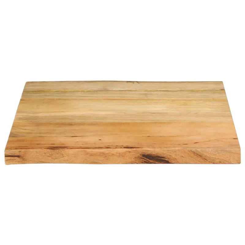 Blat masă cu margini, 80x80x3,8 cm, lemn masiv mango