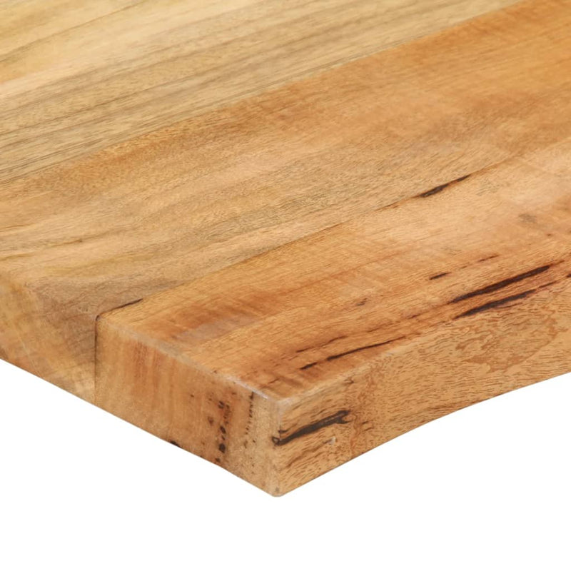 Blat masă cu margini, 80x80x3,8 cm, lemn masiv mango